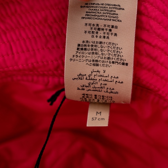 size M - Gucci GG Pink Brella Cloche Bucket Hat Cap main image 5